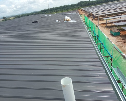 Solar Farm Batang Berjuntai - Metal Deck & Roof Truss Installation