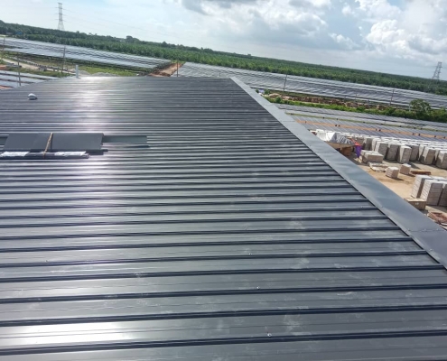 Solar Farm Batang Berjuntai - Metal Deck & Roof Truss Installation